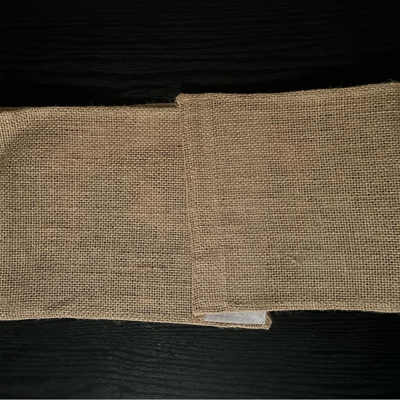 New! Christmas Burlap Pillow Wrap w/ Velcro. Measures 7 x 30 1/2” - Picture 3 of 5